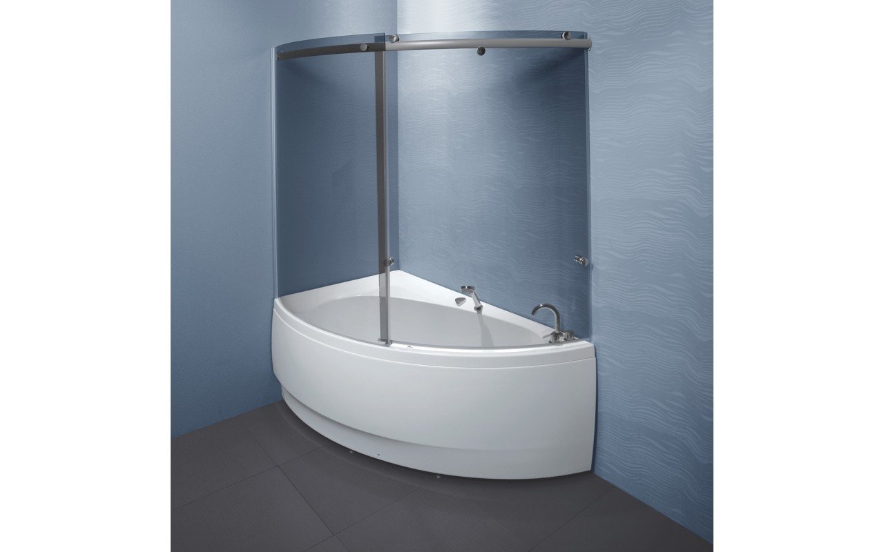 ᐈLuxury 【Aquatica IdeaR Tinted Curved Glass Shower Wall】 Best Prices